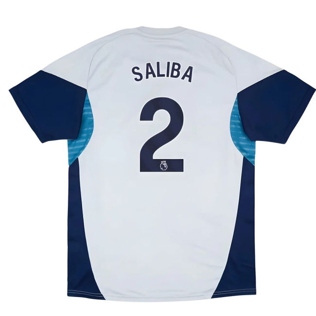 2025-2026 Arsenal Training Shirt (Grey Two) (Saliba 2)