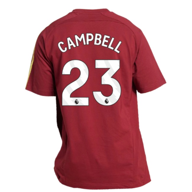 2025-2026 Arsenal UBP Tee (Noble Maroon) (Campbell 23)