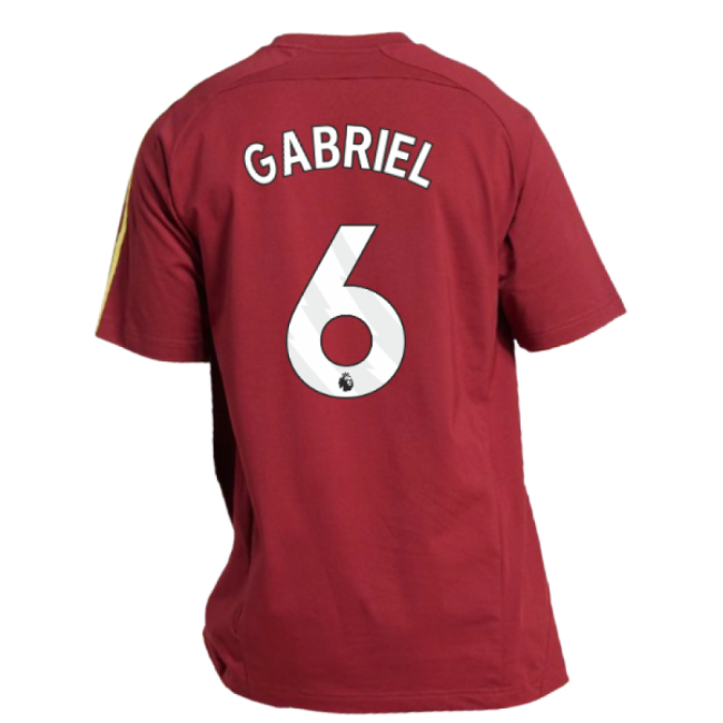 2025-2026 Arsenal UBP Tee (Noble Maroon) (Gabriel 6)