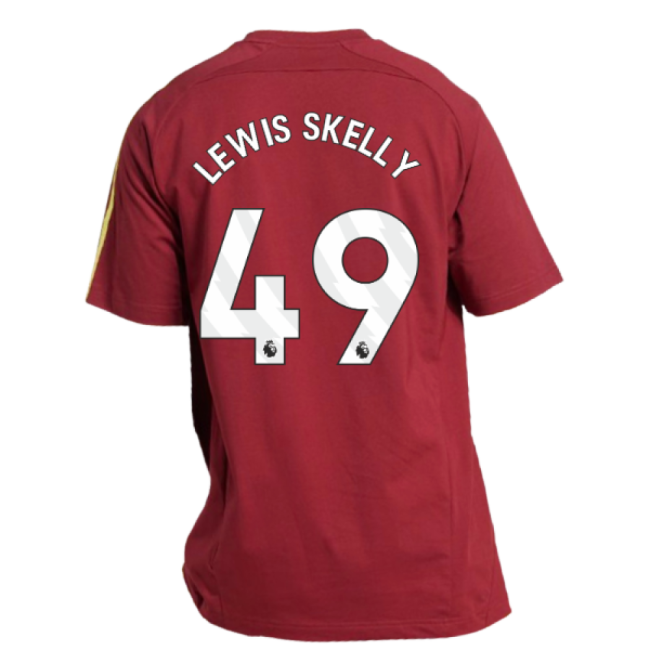 2025-2026 Arsenal UBP Tee (Noble Maroon) (Lewis Skelly 49)