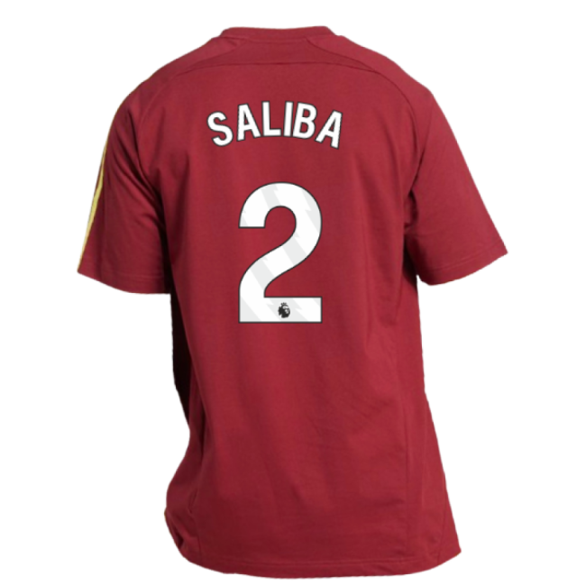 2025-2026 Arsenal UBP Tee (Noble Maroon) (Saliba 2)