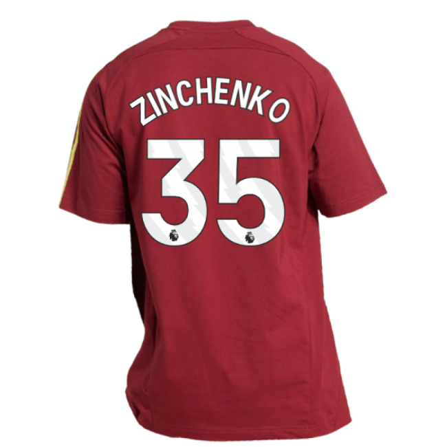 2025-2026 Arsenal UBP Tee (Noble Maroon) (Zinchenko 35)
