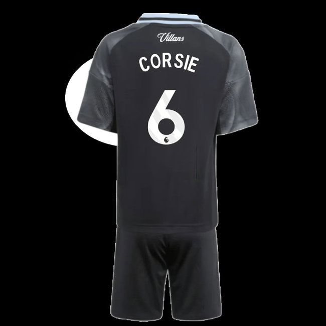 2025-2026 Aston Villa Away Mini Kit (Corsie 6)