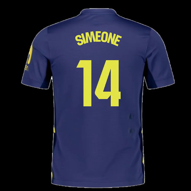 2025-2026 Atletico Madrid Away Shirt (Kids) (Simeone 14)