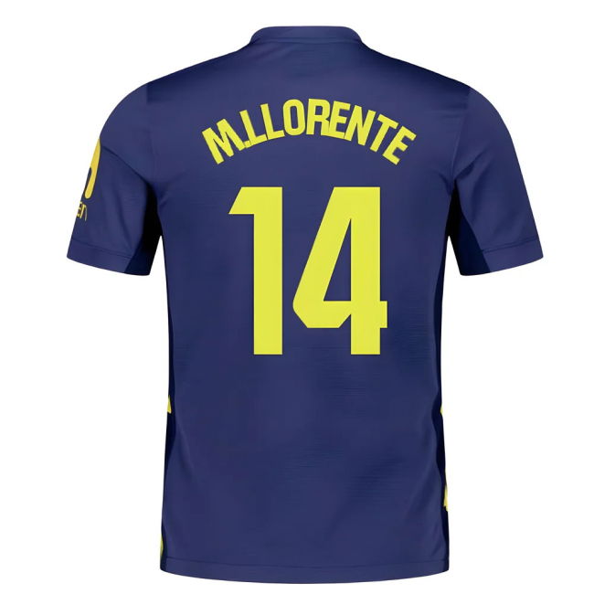 2025-2026 Atletico Madrid Away Shirt (M.Llorente 14)