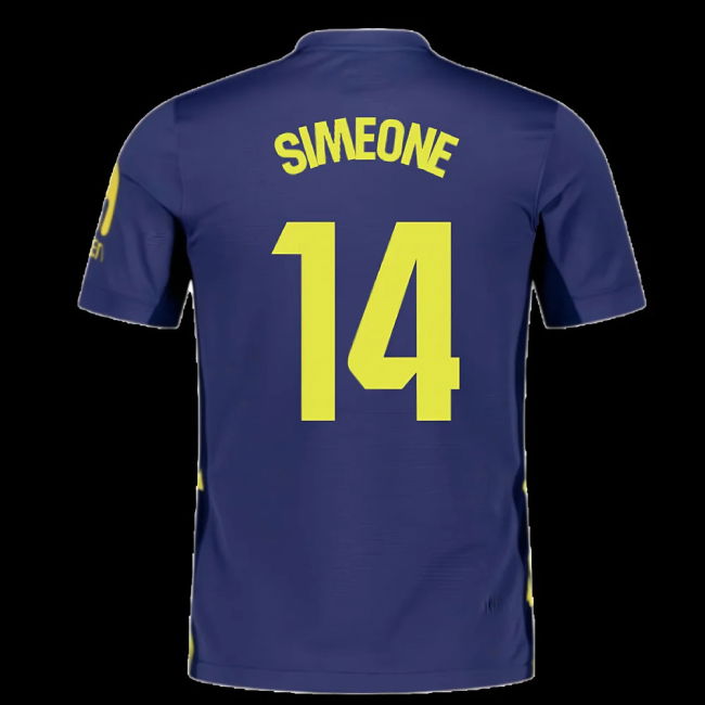2025-2026 Atletico Madrid Away Shirt (Simeone 14)