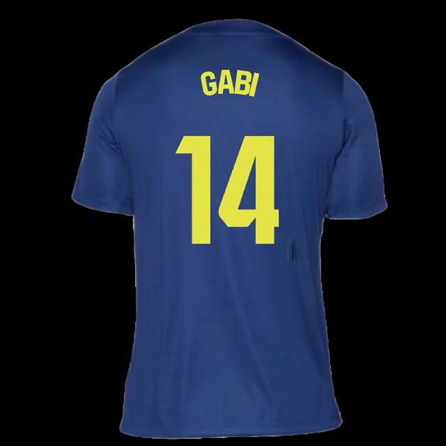 2025-2026 Atletico Madrid Pre-Match Shirt (Blue-Yellow) (Gabi 14)