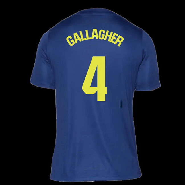 2025-2026 Atletico Madrid Pre-Match Shirt (Blue-Yellow) (Gallagher 4)