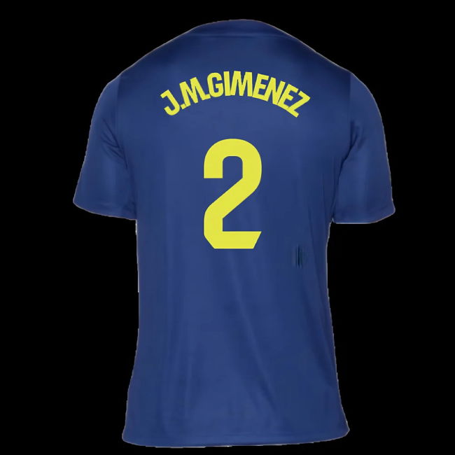 2025-2026 Atletico Madrid Pre-Match Shirt (Blue-Yellow) (J.M.Gimenez 2)