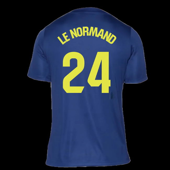 2025-2026 Atletico Madrid Pre-Match Shirt (Blue-Yellow) (Le Normand 24)