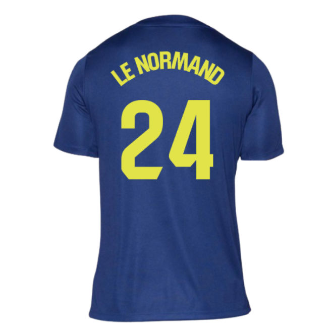 2025-2026 Atletico Madrid Pre-Match Shirt (Blue-Yellow) (Le Normand 24)