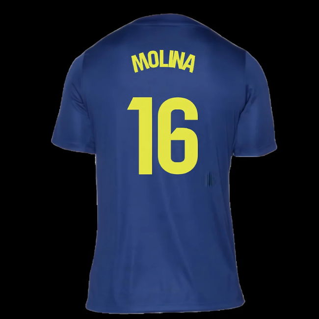 2025-2026 Atletico Madrid Pre-Match Shirt (Blue-Yellow) (Molina 16)