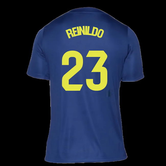 2025-2026 Atletico Madrid Pre-Match Shirt (Blue-Yellow) (Reinildo 23)
