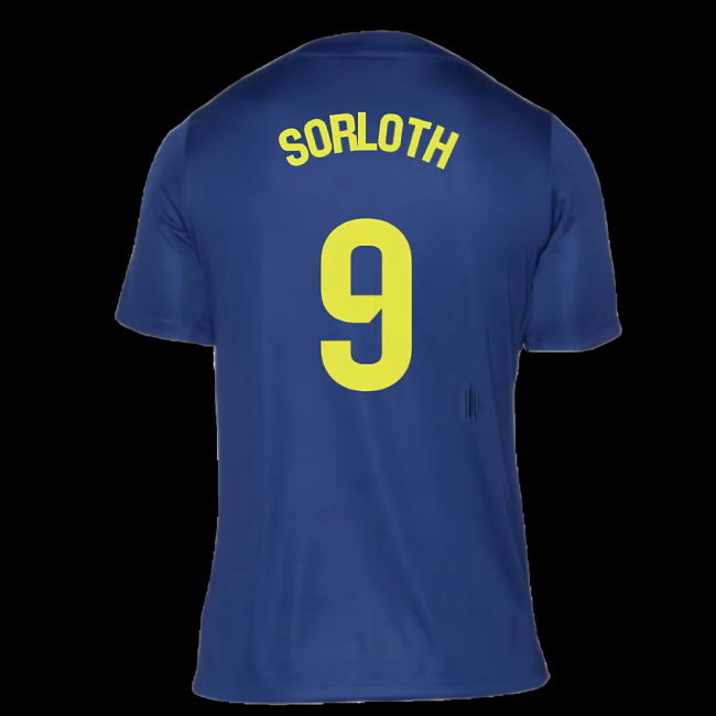 2025-2026 Atletico Madrid Pre-Match Shirt (Blue-Yellow) (Sorloth 9)