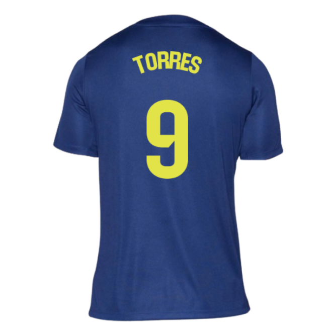 2025-2026 Atletico Madrid Pre-Match Shirt (Blue-Yellow) (Torres 9)