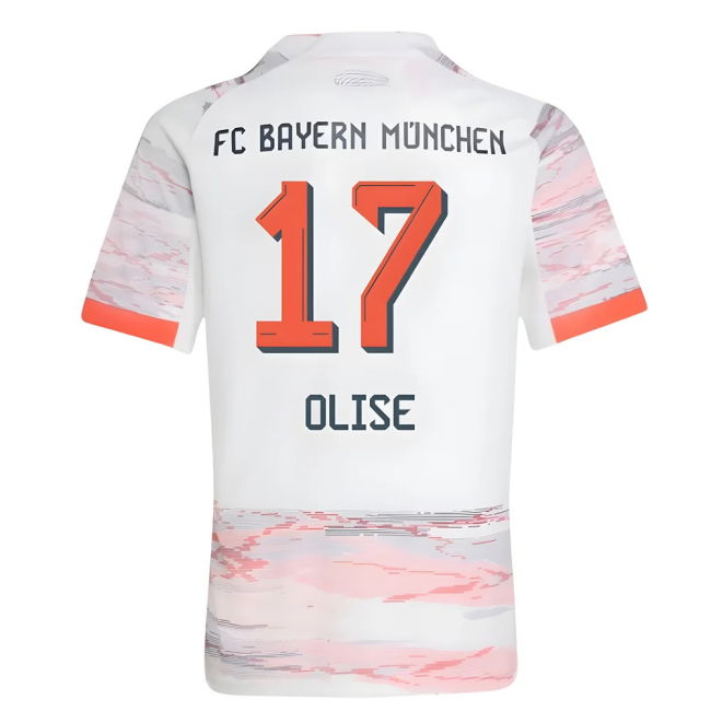 2025-2026 Bayern Munich Away Shirt (Kids) (Olise 17)