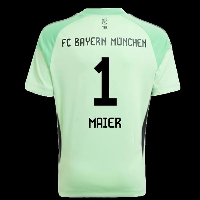 2025-2026 Bayern Munich Home Goalkeeper Shirt (Glory Mint) - Kids (Maier 1)