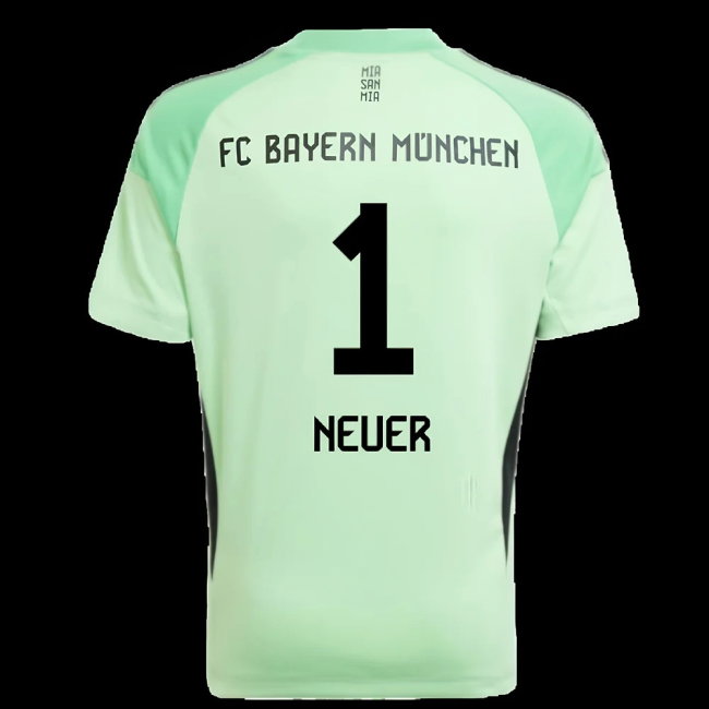 2025-2026 Bayern Munich Home Goalkeeper Shirt (Glory Mint) - Kids (Neuer 1)