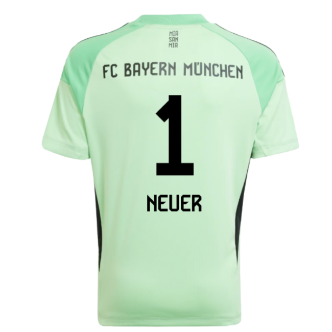 2025-2026 Bayern Munich Home Goalkeeper Shirt (Glory Mint) - Kids (Neuer 1)