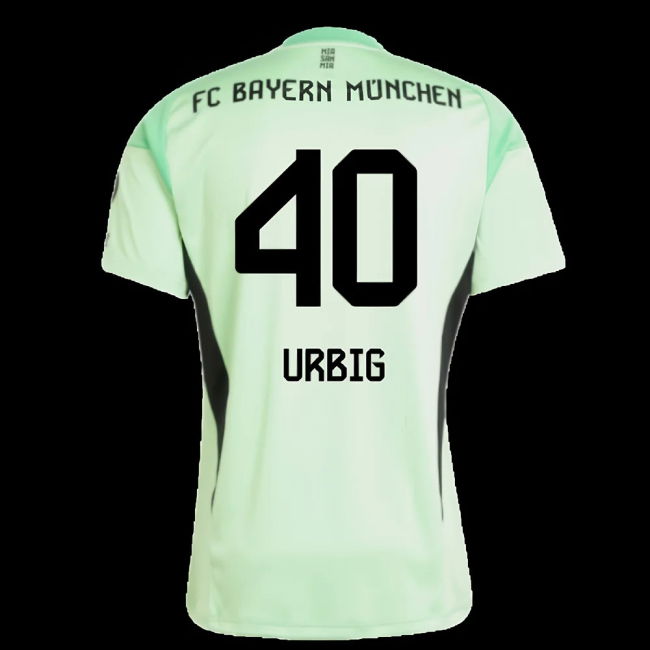 2025-2026 Bayern Munich Home Goalkeeper Shirt (Glory Mint) (Urbig 40)