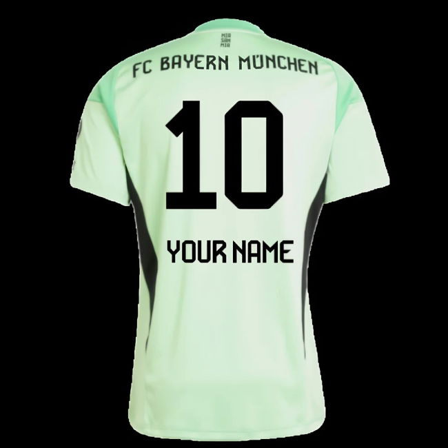 2025-2026 Bayern Munich Home Goalkeeper Shirt (Glory Mint) (Your Name)
