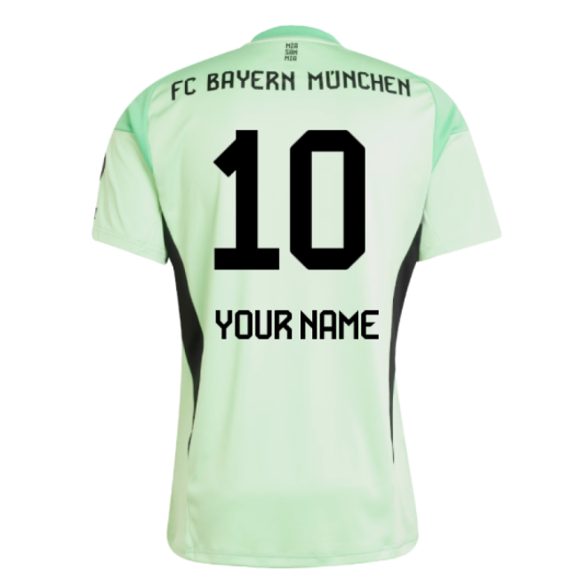 2025-2026 Bayern Munich Home Goalkeeper Shirt (Glory Mint) (Your Name)