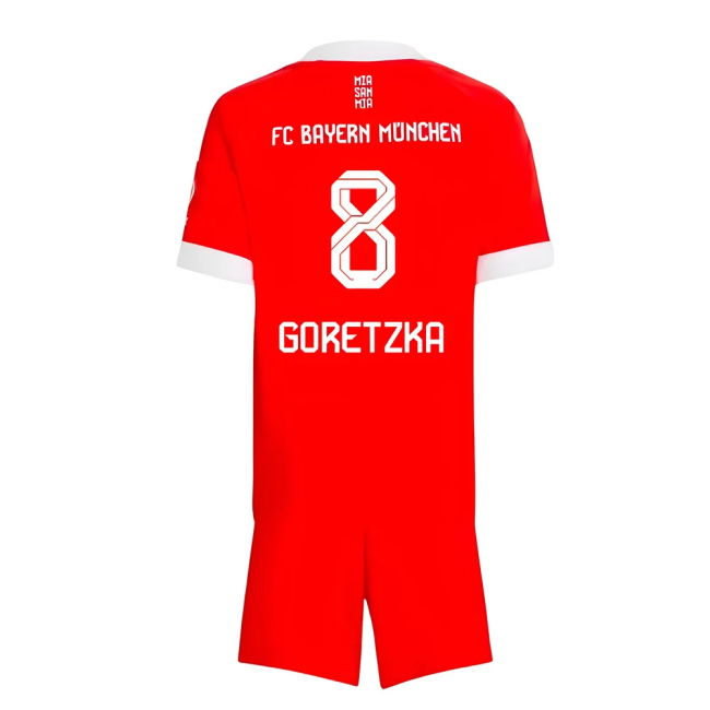 2025-2026 Bayern Munich Home Mini Kit (Goretzka 8)