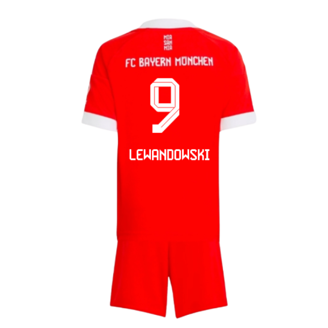 2025-2026 Bayern Munich Home Mini Kit (Lewandowski 9)