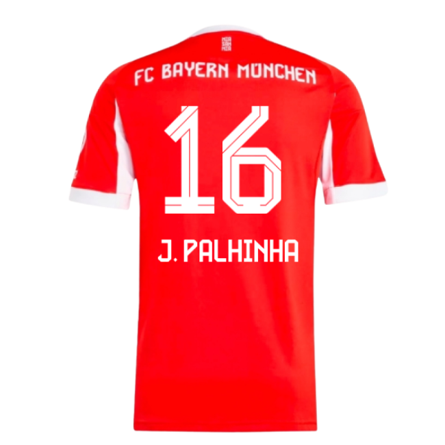 2025-2026 Bayern Munich Home Shirt (J. Palhinha 16)