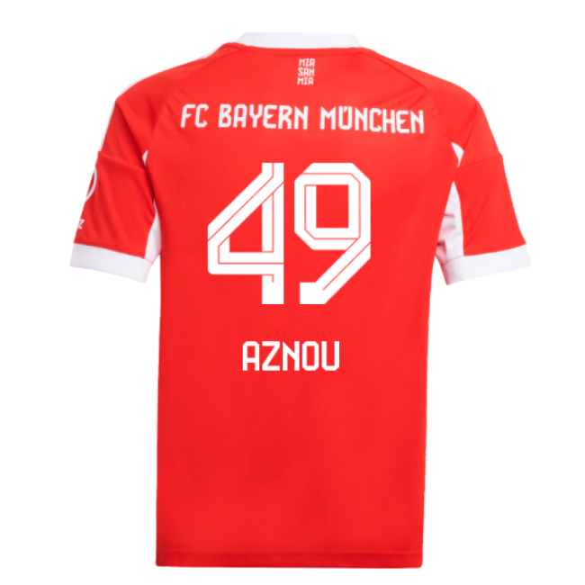 2025-2026 Bayern Munich Home Shirt (Kids) (Aznou 49)