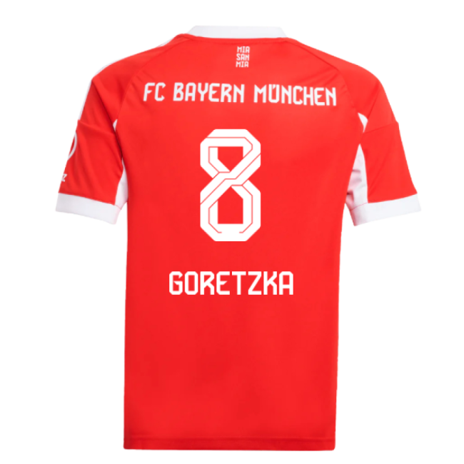 2025-2026 Bayern Munich Home Shirt (Kids) (Goretzka 8)
