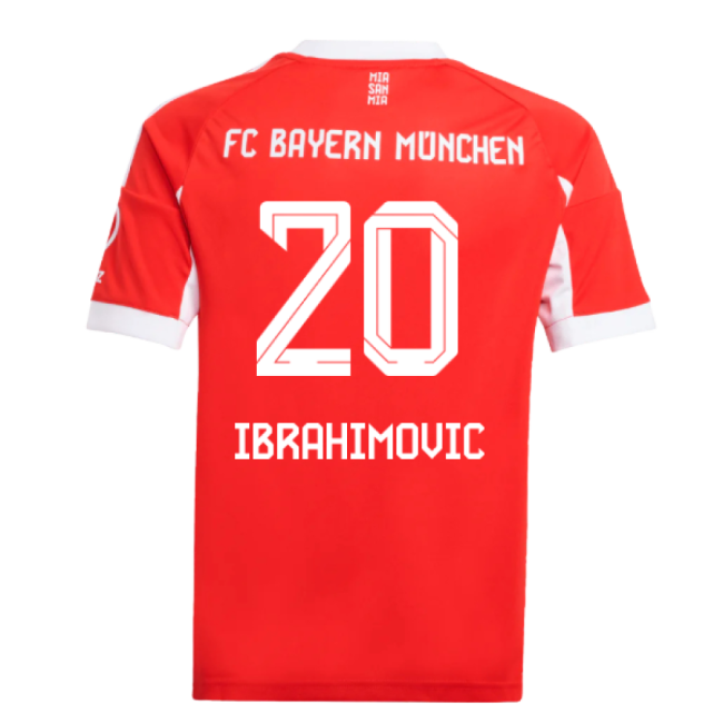 2025-2026 Bayern Munich Home Shirt (Kids) (Ibrahimovic 20)