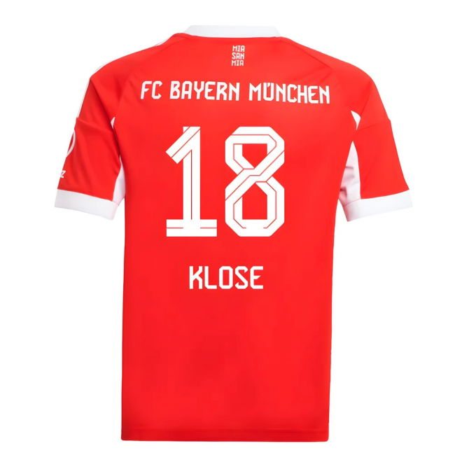 2025-2026 Bayern Munich Home Shirt (Kids) (Klose 18)