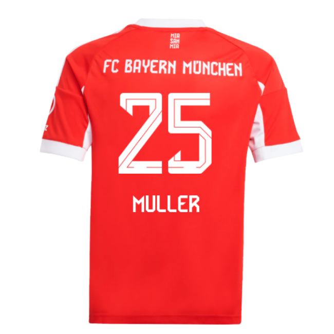 2025-2026 Bayern Munich Home Shirt (Kids) (Muller 25)