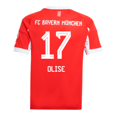 2025-2026 Bayern Munich Home Shirt (Kids) (Olise 17)