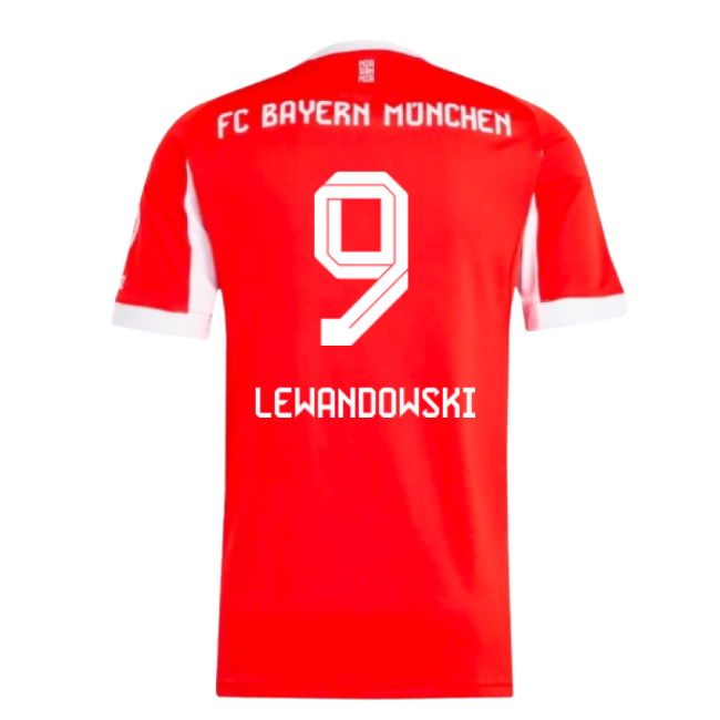 2025-2026 Bayern Munich Home Shirt (Lewandowski 9)