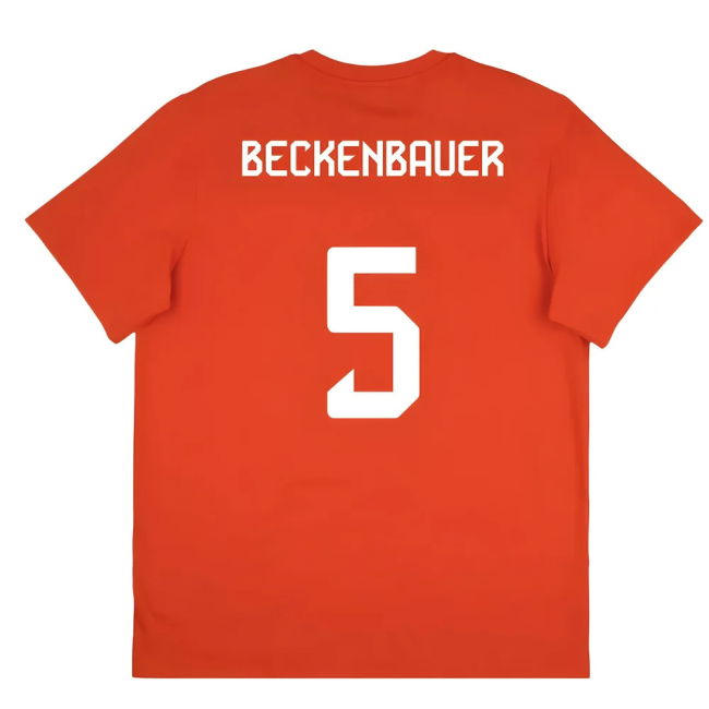 2025-2026 Bayern Munich Seasonal Graphic Tee (Red) (Beckenbauer 5)