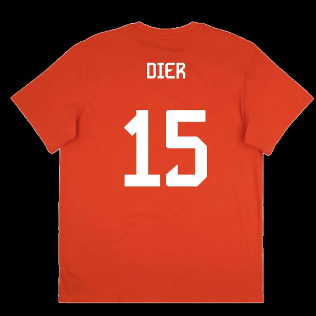 2025-2026 Bayern Munich Seasonal Graphic Tee (Red) (Dier 15)