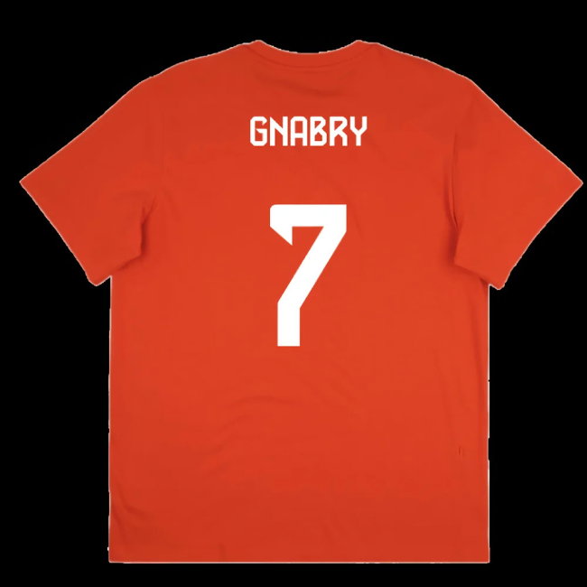 2025-2026 Bayern Munich Seasonal Graphic Tee (Red) (Gnabry 7)