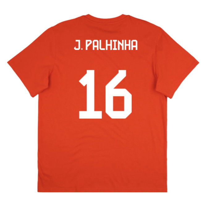 2025-2026 Bayern Munich Seasonal Graphic Tee (Red) (J. Palhinha 16)