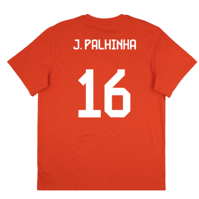 2025-2026 Bayern Munich Seasonal Graphic Tee (Red) (J. Palhinha 16)