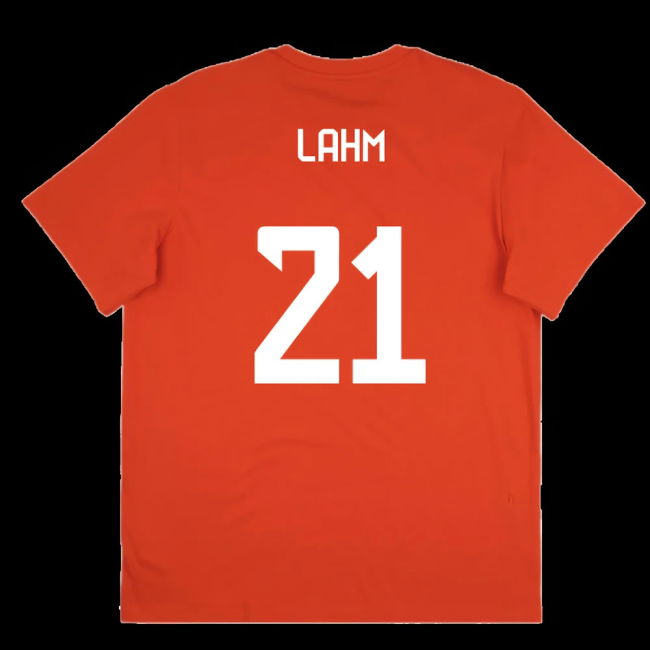 2025-2026 Bayern Munich Seasonal Graphic Tee (Red) (Lahm 21)
