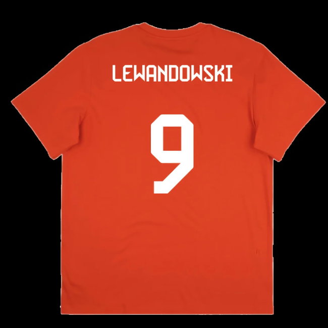 2025-2026 Bayern Munich Seasonal Graphic Tee (Red) (Lewandowski 9)