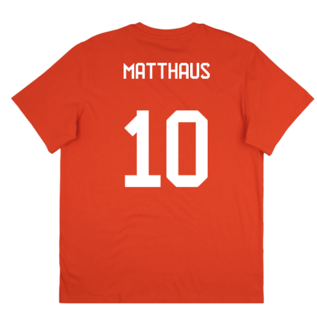 2025-2026 Bayern Munich Seasonal Graphic Tee (Red) (Matthaus 10)