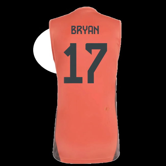 2025-2026 Bayern Munich Sleeveless Jersey (Easy Coral) (Bryan 17)