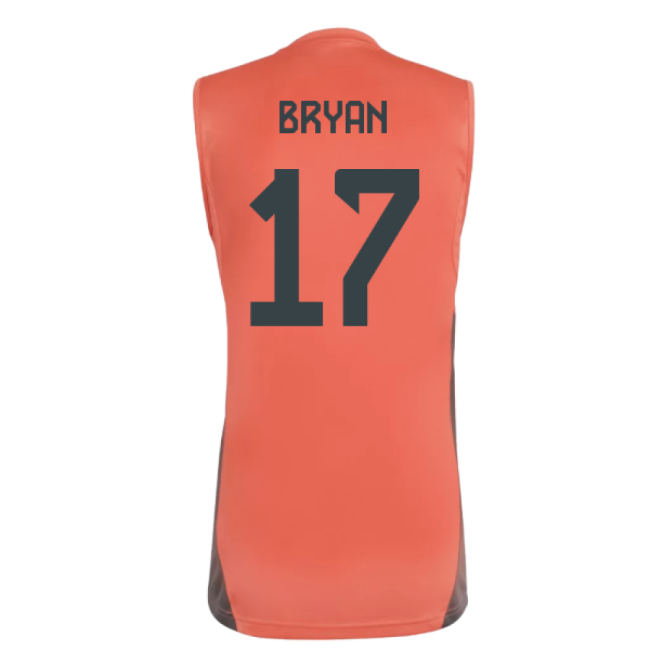 2025-2026 Bayern Munich Sleeveless Jersey (Easy Coral) (Bryan 17)