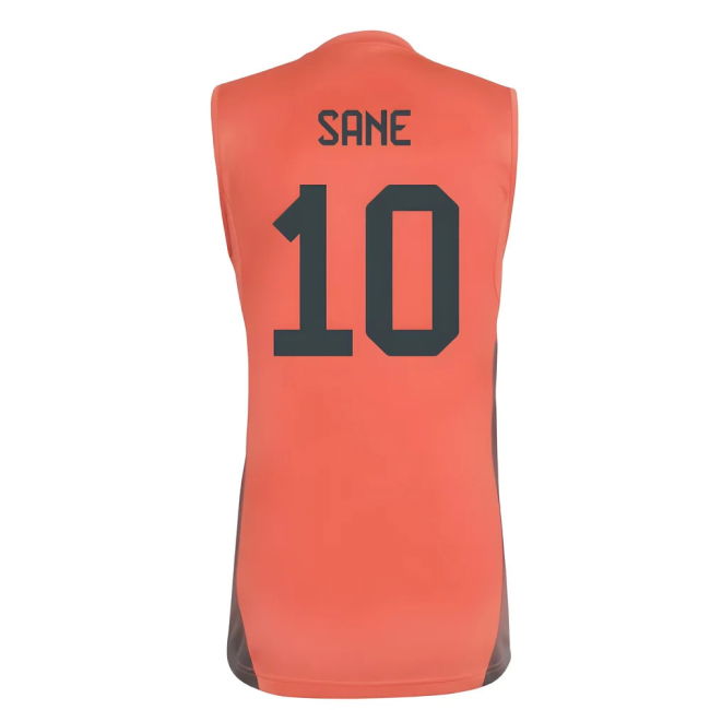 2025-2026 Bayern Munich Sleeveless Jersey (Easy Coral) (Sane 10)