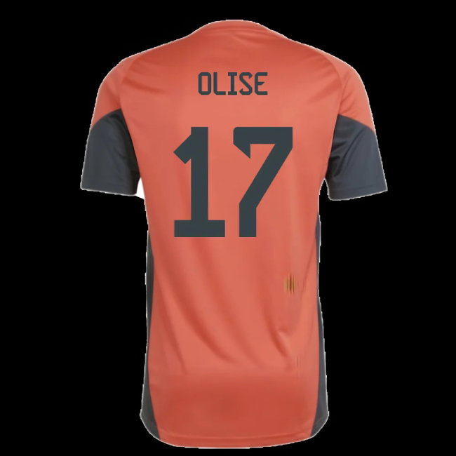2025-2026 Bayern Munich Training Shirt (Easy Coral) (Olise 17)