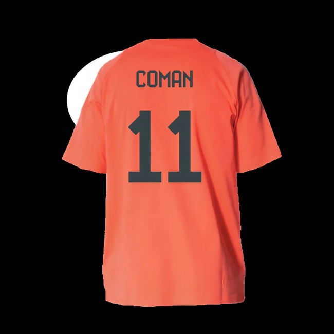 2025-2026 Bayern Munich Training Tee (Easy Coral) - Kids (Coman 11)