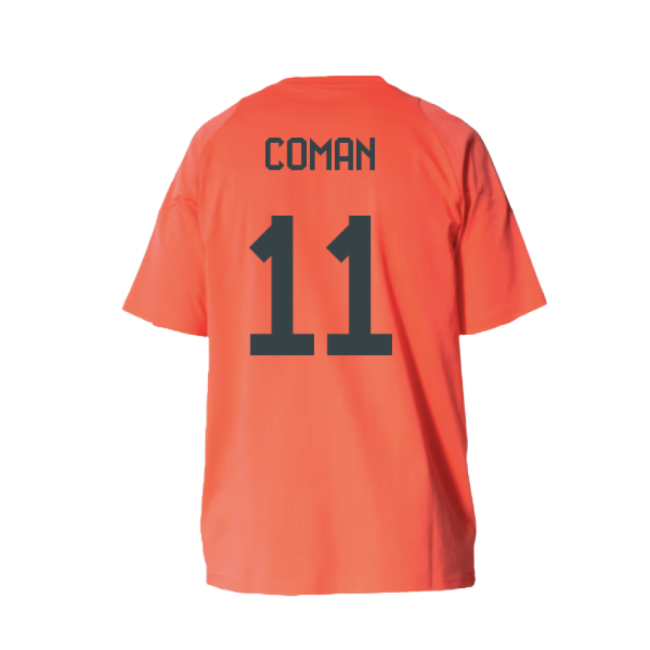2025-2026 Bayern Munich Training Tee (Easy Coral) - Kids (Coman 11)